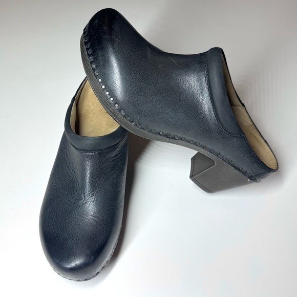 Dansko Women’s Sammy Stylish Leather Mule Black Clog Size- 42 - Picture 7 of 11